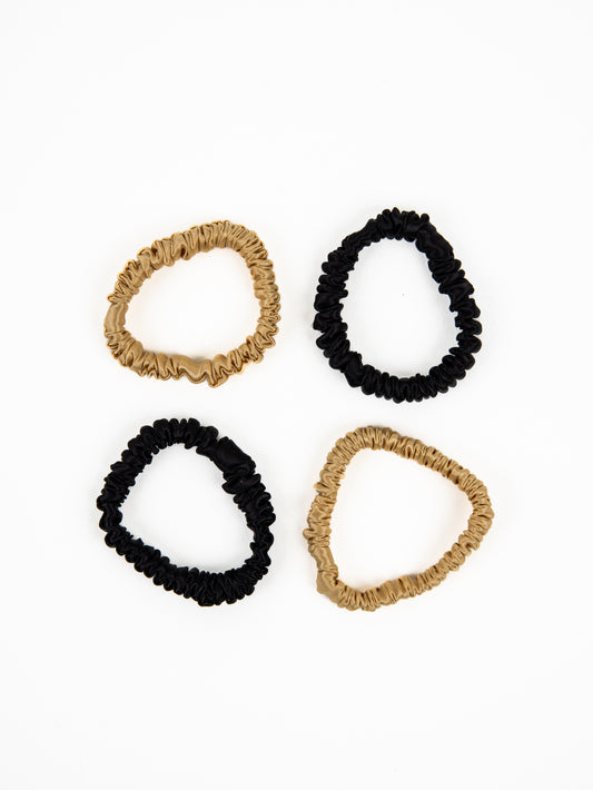 Silk Skinnies Hair Ties - 4 Pack