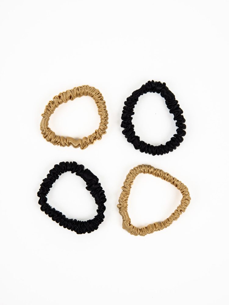 Silk Skinnies Hair Ties - 4 Pack